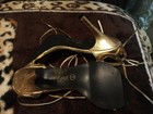 Anna Cute Strap Gold Heels Size 7 — photo 6