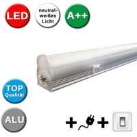 Led Lichtleiste Mit Schalter Mit Stecker Unterbauleuchte Unterschrank 115Cm 230V