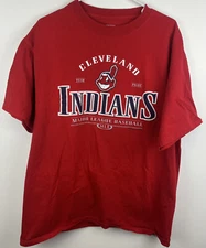 Cleveland Indians Tshirt 2007 Chief Wahoo  Sz L Large Tribe Time Red CSA Brand