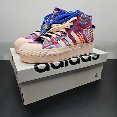 NEW Women s Adidas X Farm Rio WOMEN'S 7.5 BRAVADA 2.0 MID PLATFORM Sneaker Skate