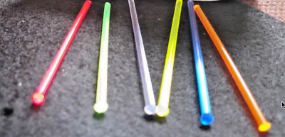 4 Fiberoptic replacement  sight fiber optic rods .060 1.5mm Colt, 4 colors neon