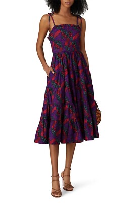 open lace back dress Ulla Johnson Adalie Dress Zinnia