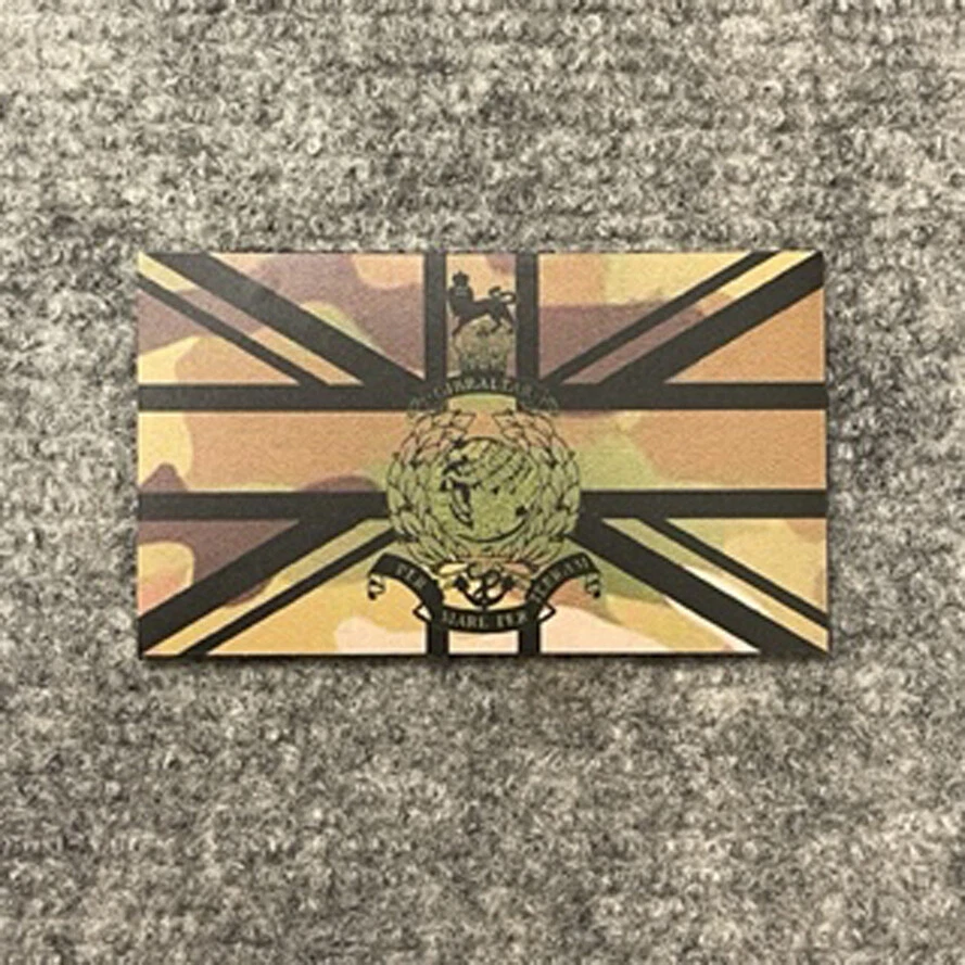 Union Jack Flag IR Style Royal Marines RM Multicam Morale Patch 85mm x 50mm - Image 3 of 4