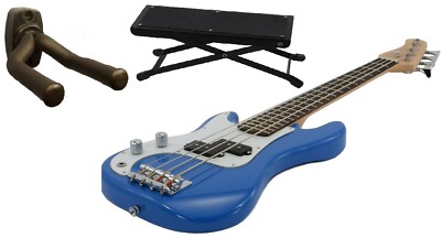 Children's Professional Starter Bundle Left Handed Electric Bass Guitar & More