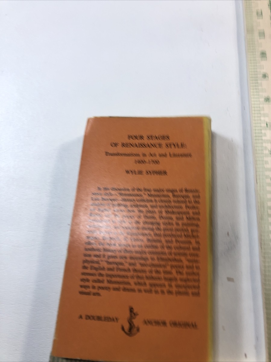 Four Stages Of Renaissance Style - Wylie Sypher (Paperback, 1955