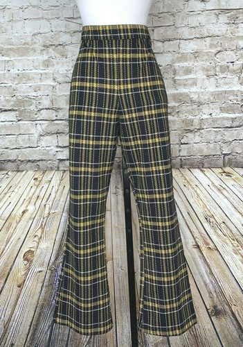 HOLLISTER retro plaid high waist flare 