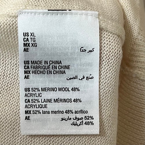 Maglione Charter Club Uomo Genn Fair Isle Lana Merino Taglia XL Pullover Girocollo - Foto 6 di 6
