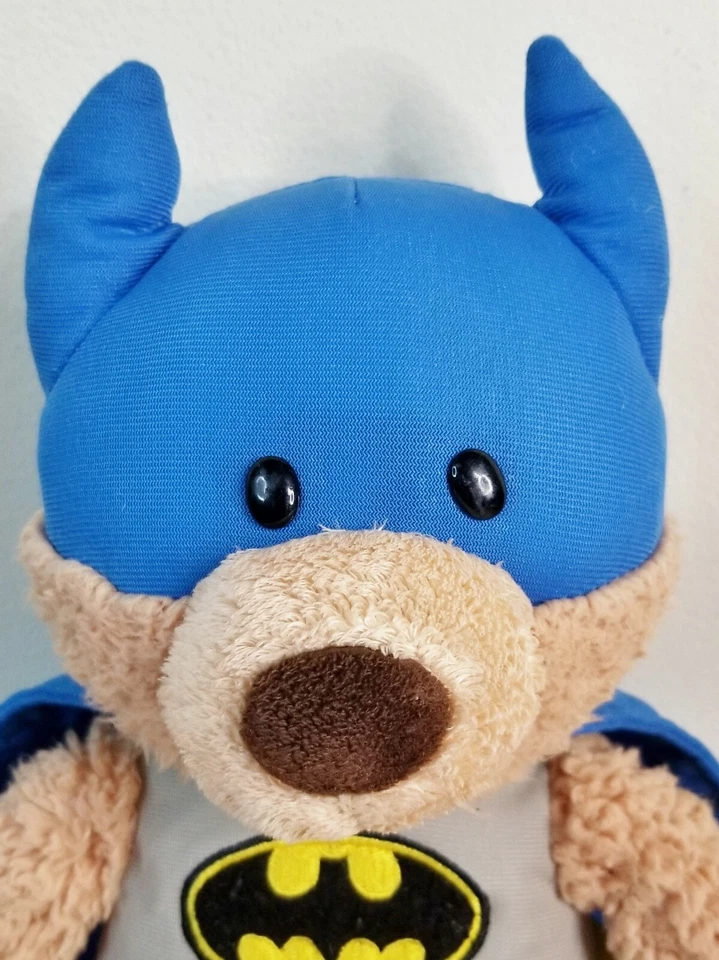 Oso de peluche Gund 12" Batman Malone usado 2015 gorro inferior Foto 2 de 4