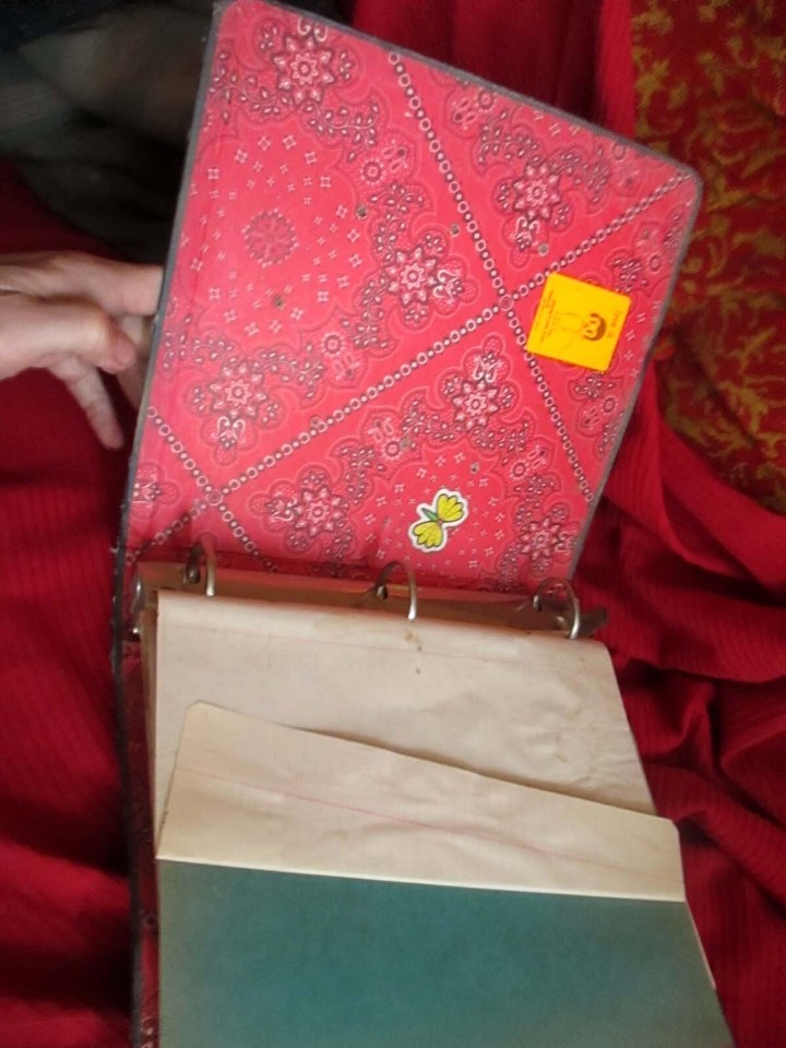 Vintage 1969 1970 Lee jeans Pocket Denim 3Ring Binder Advertising