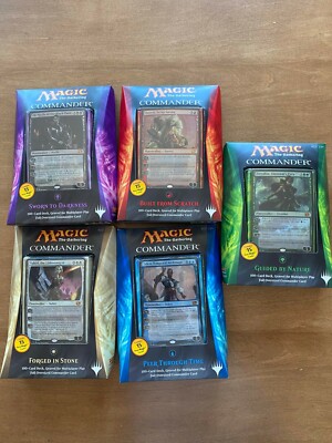 mtg commander decks 2014 Box - All 5 - English 1 Elvish Visionary MtG Commander 2014 Forged In