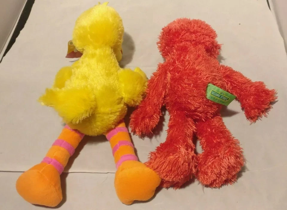 Peluche Sesame Street Elmo y Big Bird (Big Bird es nuevo) Foto 2 de 4