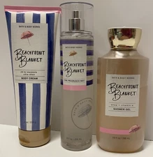 Bath & Body Works Beachfront Blanket Fine Fragrance Mist Cream Shower Gel