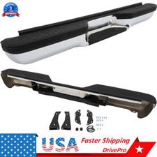 Rear Step Bumper Assembly For 1988-2000 Chevy Silverado Gmc Sierra Ck 1500 2500