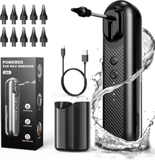 Electric Ear Wax Removal Tool, Water Powered Ear Cleaner Kit 10 Tips 4 Modes