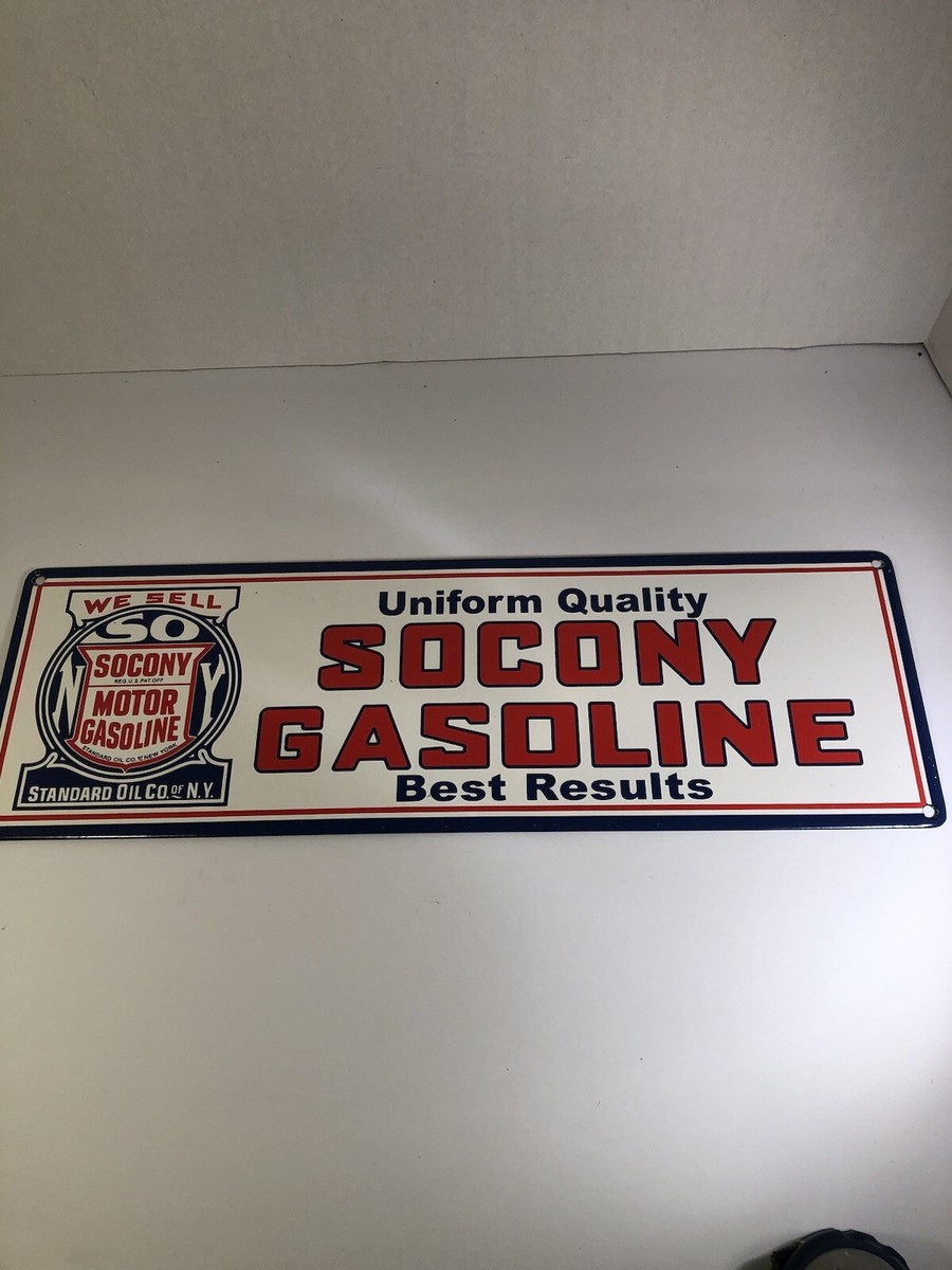 Socony Gasoline porcelain sign | eBay