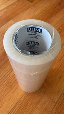 ULINE Industrial 2MIL Clear Packing Tape 2" x 110 yds S-423 S-423-6, Pack of 6