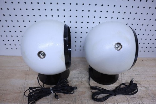 RARE Vintage RETRO SPACE AGE SYLVANIA Air Suspension SPEAKERS - Pair W/ Stands! - Picture 8 of 14