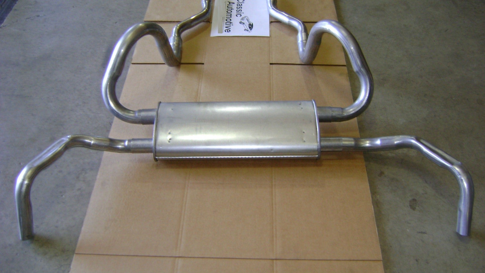 Aluminized Dual Exhaust System, OE Style, Reproduction for (67-68) - #C