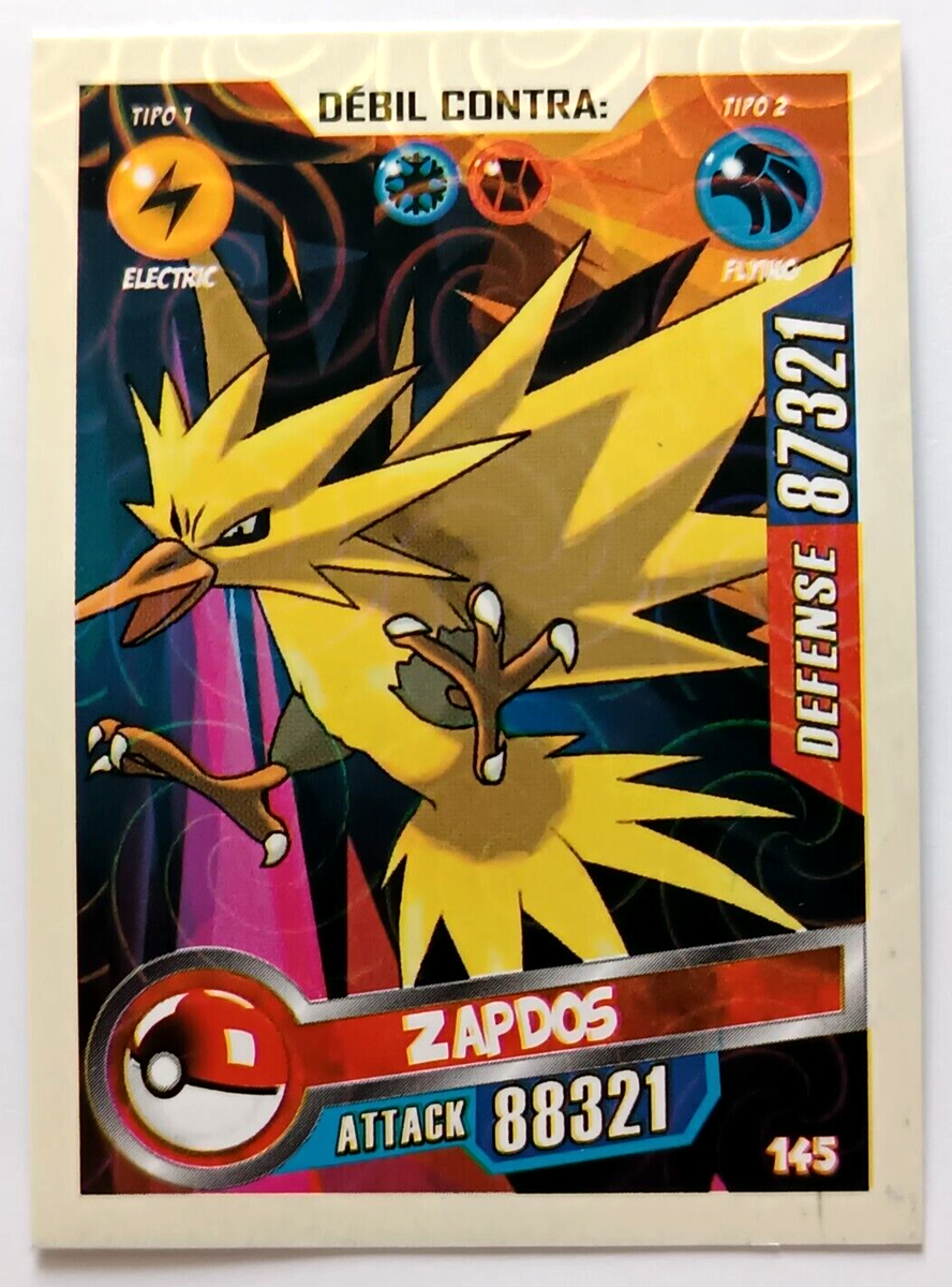 CARD POKEMON EX #216 ZAPDOS 2023 Kanto PERU South America Edition