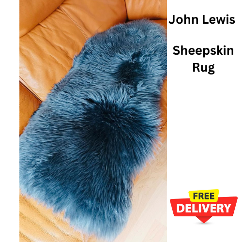 John Lewis Sheepskin Rug Single, Steel £80.00 eBay