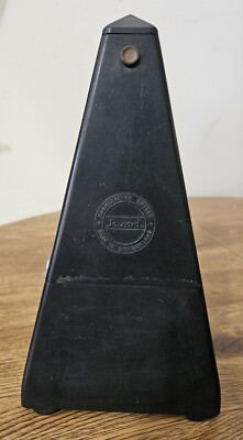 Vintage Jaccard Metronome Black Bakelite Case Works Good Made In Switzerland