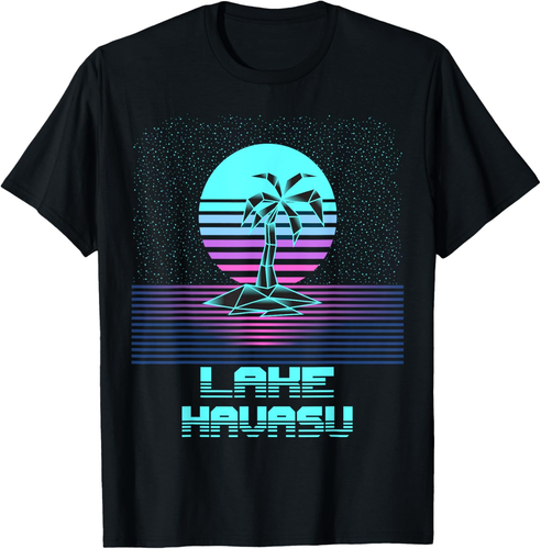 Camiseta Lake Havasu Retro Vintage Años 80 Palmera Souvenir Vaporware