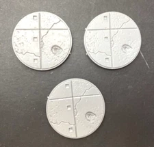 50mm bases Marvel Crisis Protocol 3x City Streets w/ Crater Necromunda 40K