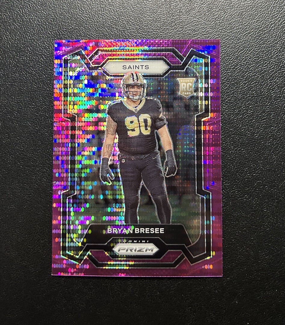 2023 Panini Prizm Bryan Bresee Rookie Purple Pulsar #372