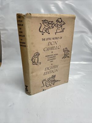 ORIGINAL VINTAGE Antique Book Hard Cover Little World Don Camillo Guareschi 8th