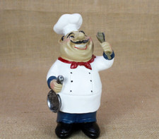 Chef Figurine Kitchen Decor Vintage Italian Cooking Restaurant Baker Cook Statue
