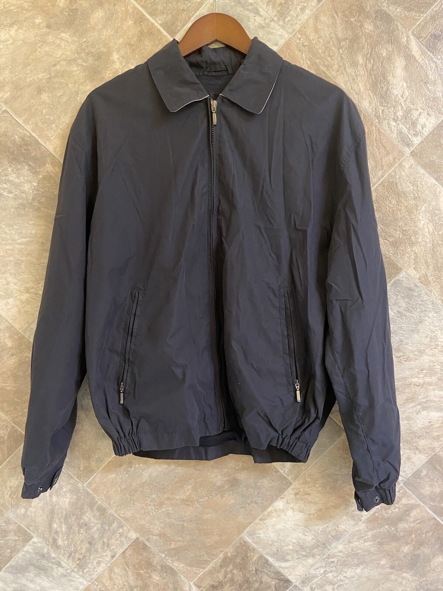 St John's Bay Jacket Men's Medium Navy Blue Bomber Zip St John's Bay Jacket Men's Medium Navy Blue Bomber Zip