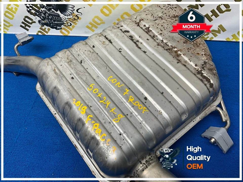 2018 - 2023 JAGUAR F-PACE 2.0L GAS REAR RIGHT PASSENGER SIDE EXHAUST MUFFLER OEM - Image 3 of 4