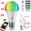 thumbnail 1  - Bluetooth Mesh WIFI LED Light Bulb E26 E27 RGB+CCT For Google Home Amazon Alexa