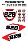  2018 2019 CRF 250R 250RX  CUSTOM NUMBER PLATE BACKGROUND​ GRAPHICS 