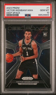 2023 Prizm Deep Space NBA San Antonio Spurs Victor Wembanyama GEM MINT PSA 10  