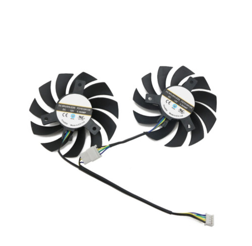Pairs Fan Cooler Fans For ASUS GTX 750 Ti GTX750Ti OC 2GD5 RX560 FD7010H12S - Picture 4 of 4