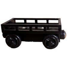 Thomas the Train 2003 Black Cargo Car Tank Engine Tender Wooden Railway