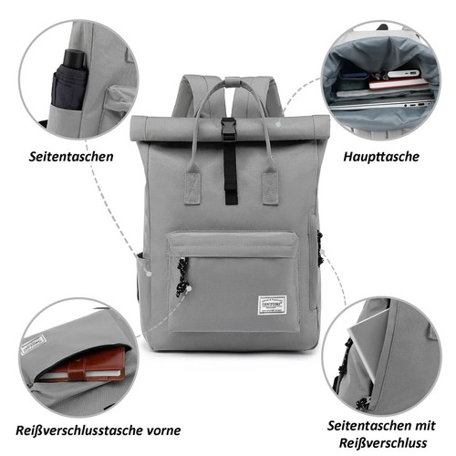Tan Tomi Roll-up-Rucksack 301-7-HGR - Bild 6 von 7