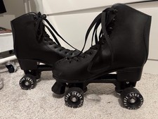 Skate Gear Black women  Quad Roller Skates 7....