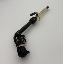 Hot Shot Tools HS57 1/2 in Curling Iron 350 F Cool Tip Swivel Cord Black/Gold
