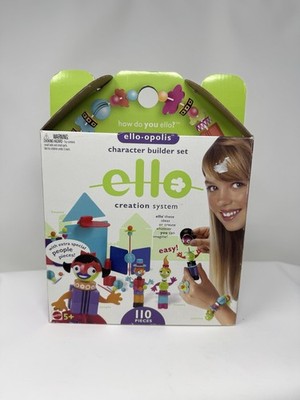 Ello Creation System Ello-opolis Character Builder Set Mattel 110 Pieces NIB