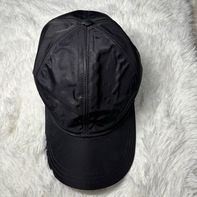 Prada Black Re-Nylon Baseball Cap – Triangle Logo from Japan | eBay