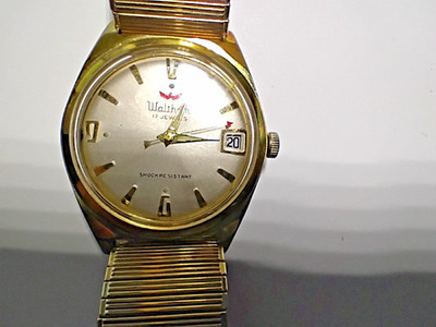 Vintage Waltham 17 Jewel 1950's Watch - Red Arrow Sweep Hand