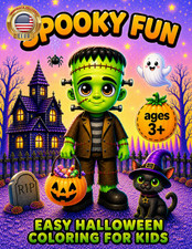 Spooky Fun: Easy Halloween Coloring for Kids                