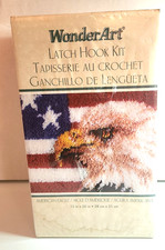 Wonderart Latch Hook Kit 15"X20" American Eagle Sealed New