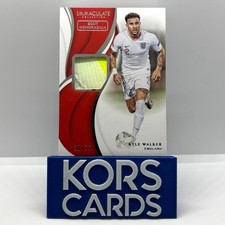 England KYLE WALKER MATCH WORN BOOT PATCH /75 2018/19 PANINI IMMACULATE MAN CITY