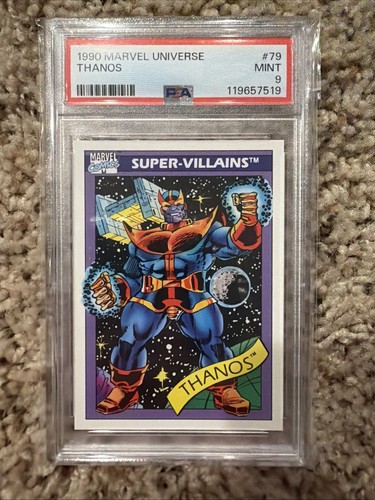 PSA 9 RC 1990 Marvel Universe Thanos #79