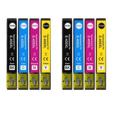 8 Ink Cartridges XL (Set) for Epson WorkForce Pro WF-3820DWF WF-4800 WF-7835DTWF