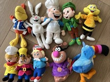 1997 General Mills Cereal Breakfast Pals 8" Plush Collection Sam Trix Lot Of 10