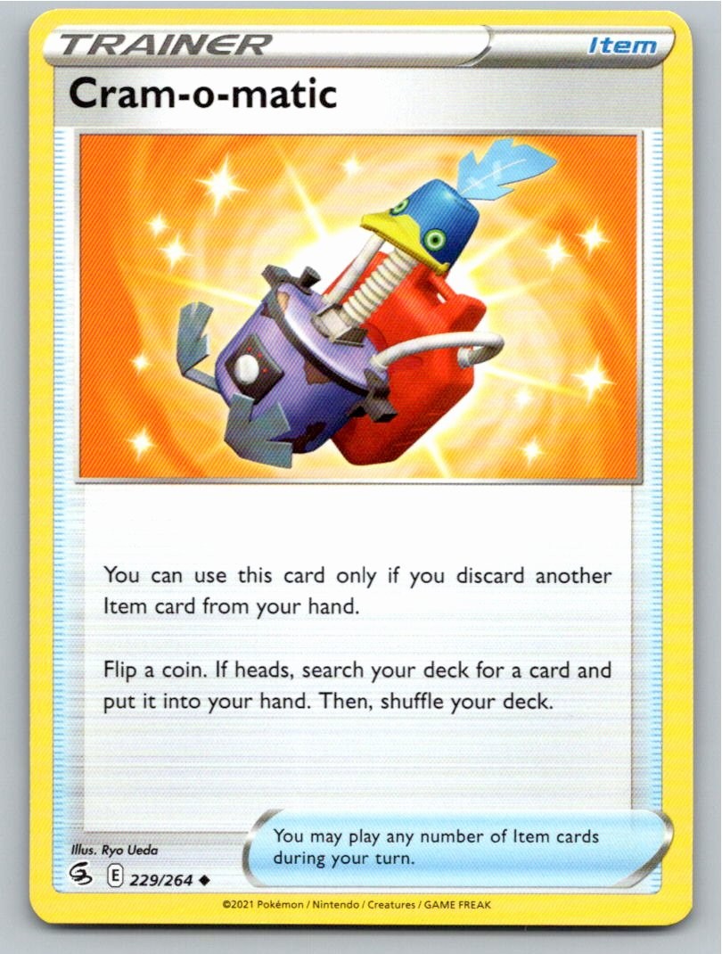 2021 POKEMON CRAM-O-MATIC FUSION STRIKE 229/264 UNCOMMON NM A16248 FREE S&H